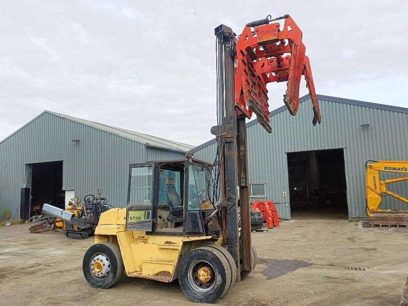 Hyster H 12.00 XL 12 ton heftruck met stenenklem forklift - Dizel viljuškar: slika 2 Hyster H 12.00 XL 12 ton heftruck met stenenklem forklift - Dizel viljuškar: slika 2