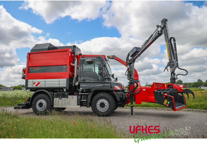 Mercedes-Benz Unimog U 427 Greentec woodchipper combi - Dostavno vozilo: slika 1 Mercedes-Benz Unimog U 427 Greentec woodchipper combi - Dostavno vozilo: slika 1