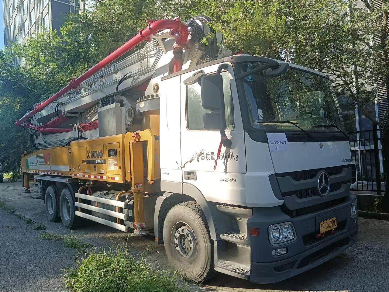 XCMG Official HB50V Used China Concrete Pump Truck 50m Truck-mounted Cconcrete Boom Pump Price - Auto pumpa za beton: slika 3 XCMG Official HB50V Used China Concrete Pump Truck 50m Truck-mounted Cconcrete Boom Pump Price - Auto pumpa za beton: slika 3