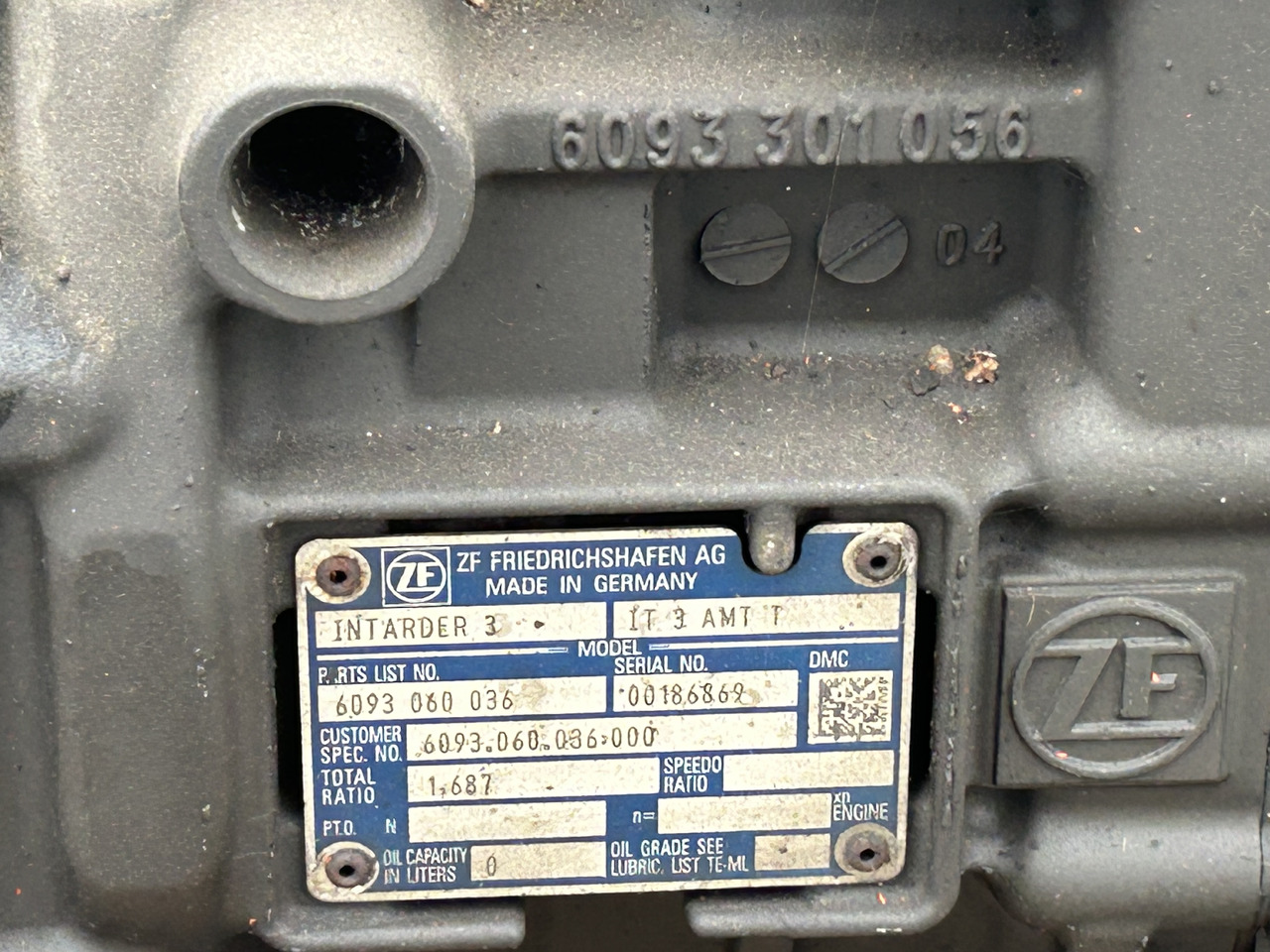 Menjač za Kamion DAF 12AS 2331 TD   DAF XF 106: slika 9 Menjač za Kamion DAF 12AS 2331 TD   DAF XF 106: slika 9