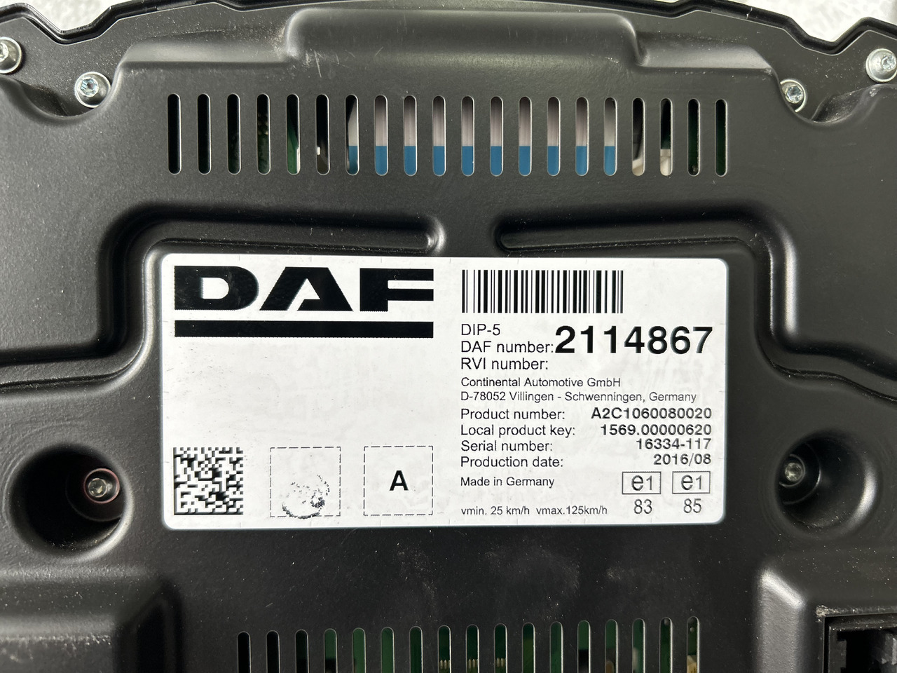 DAF CLOCK COUNTER DAF XF 106 2114867 - Komandna tabla: slika 3 DAF CLOCK COUNTER DAF XF 106 2114867 - Komandna tabla: slika 3