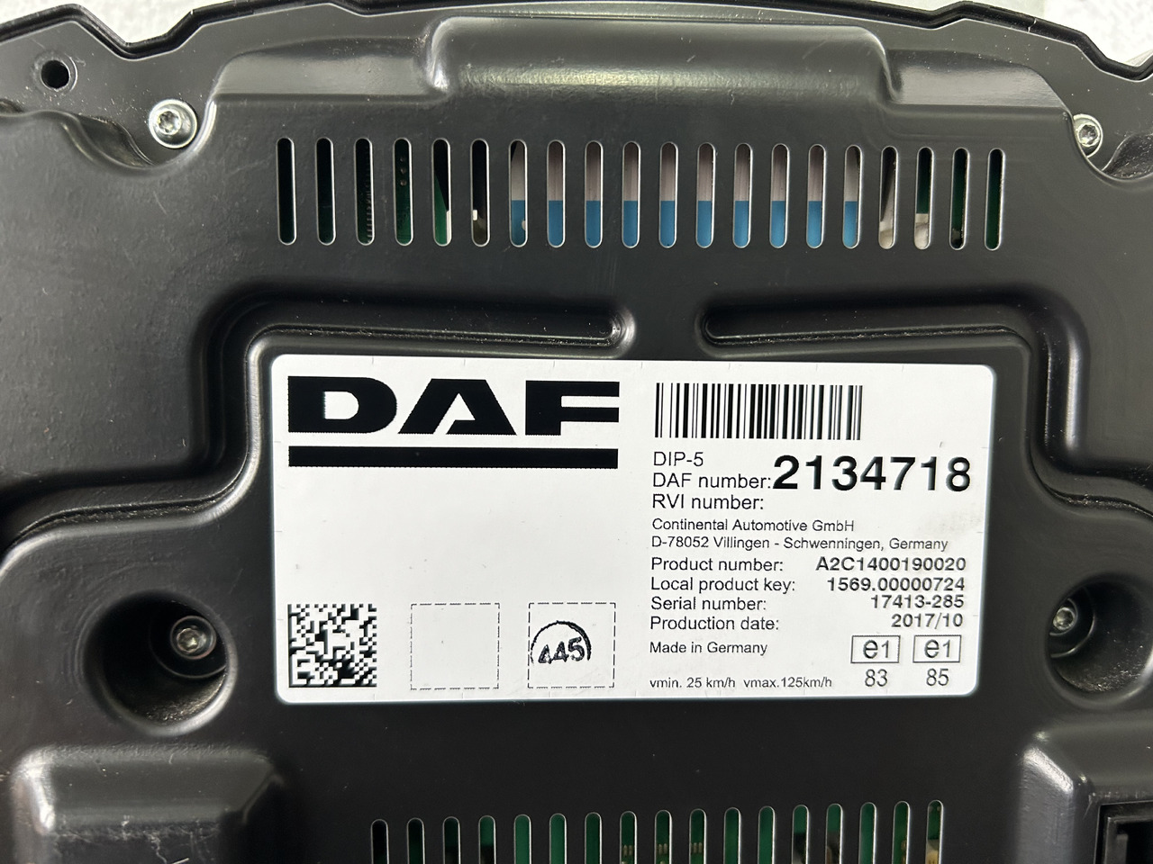 DAF DAF XF 106 CLOCK COUNTER 2134718 - Komandna tabla: slika 3 DAF DAF XF 106 CLOCK COUNTER 2134718 - Komandna tabla: slika 3