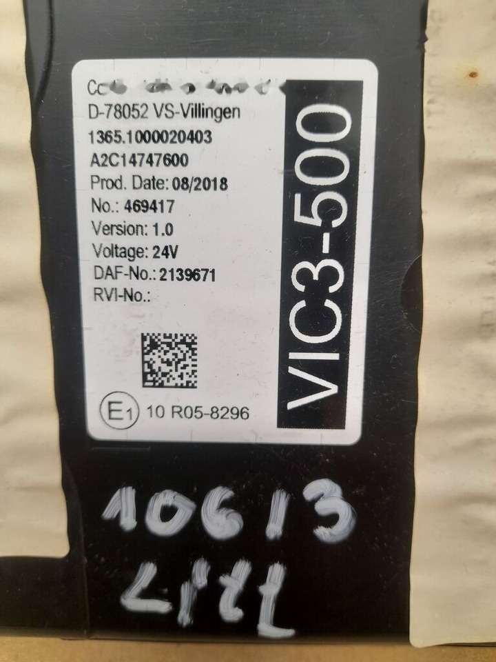 DAF XF 106 LIFT 2139671 DAF XF 106 2139671 truck - Upravljačka jedinica za Kamion: slika 2 DAF XF 106 LIFT 2139671 DAF XF 106 2139671 truck - Upravljačka jedinica za Kamion: slika 2