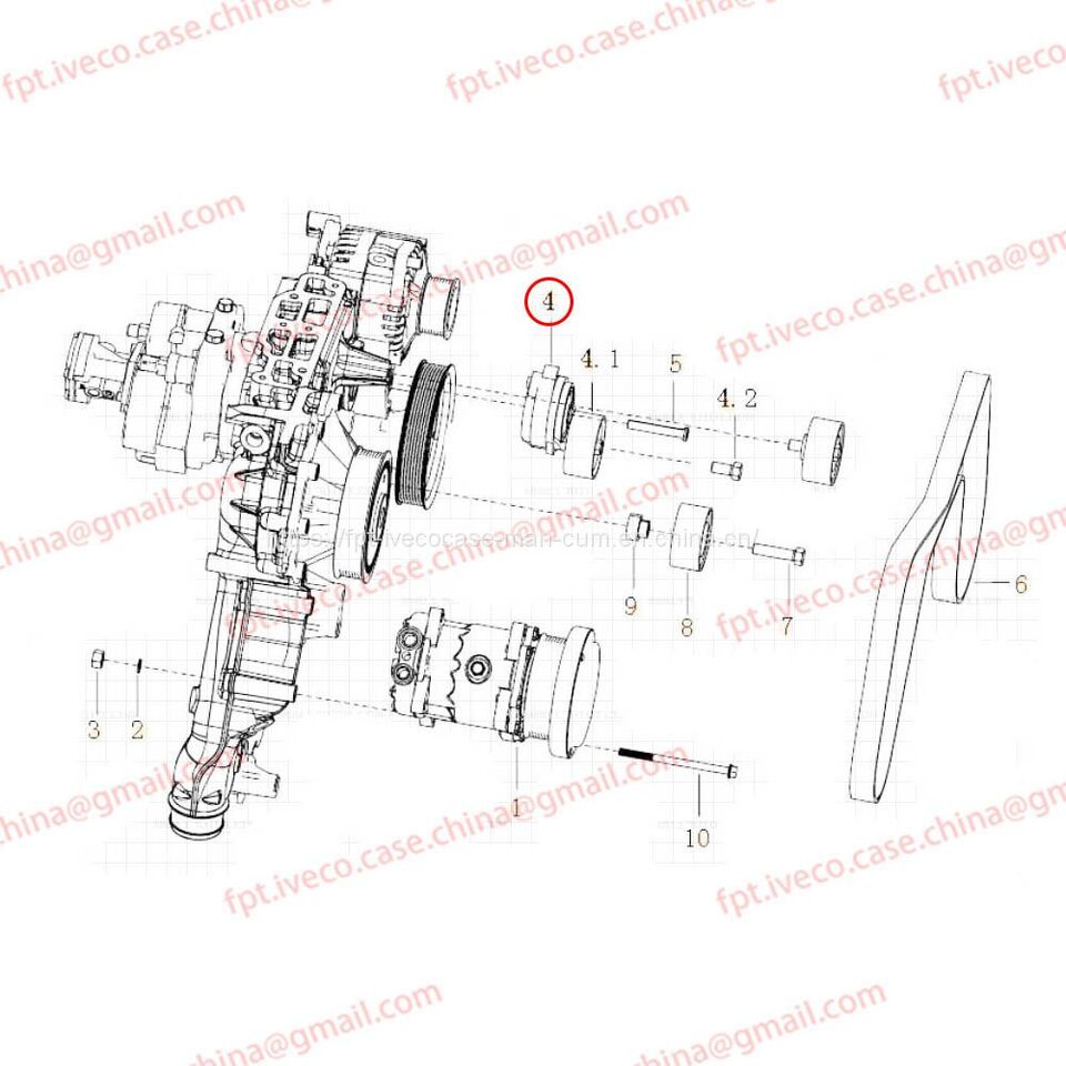 MAN D2066 Automatic tensioner 95800-7477 - Zatezač remena: slika 1 MAN D2066 Automatic tensioner 95800-7477 - Zatezač remena: slika 1