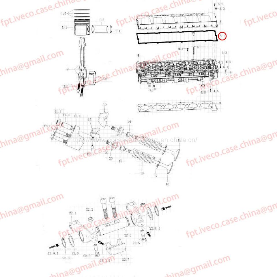 MAN D2066 Cylinder head cover gasket 03905-0177 - Zaptivka motora za Kamion: slika 1 MAN D2066 Cylinder head cover gasket 03905-0177 - Zaptivka motora za Kamion: slika 1