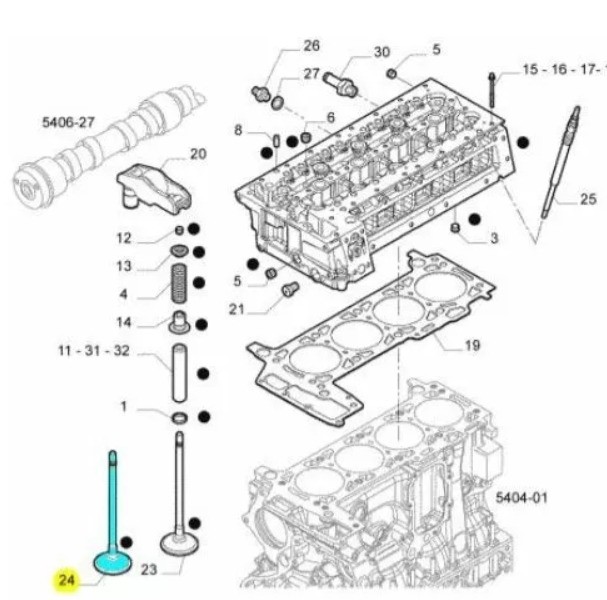 Iveco Daily Fiat Ducato F1C Exhaust Valve 504081062 - Rezervni deo za Dostavno vozilo: slika 3 Iveco Daily Fiat Ducato F1C Exhaust Valve 504081062 - Rezervni deo za Dostavno vozilo: slika 3