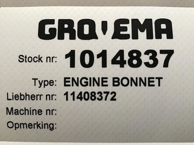 Liebherr Engine Bonnet - Hauba: slika 3 Liebherr Engine Bonnet - Hauba: slika 3