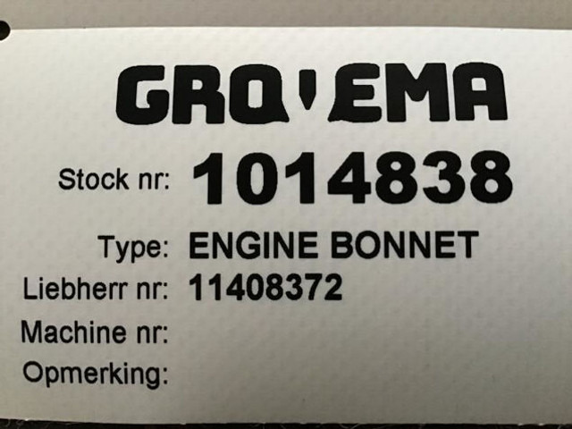 Liebherr Engine Bonnet - Hauba: slika 5 Liebherr Engine Bonnet - Hauba: slika 5