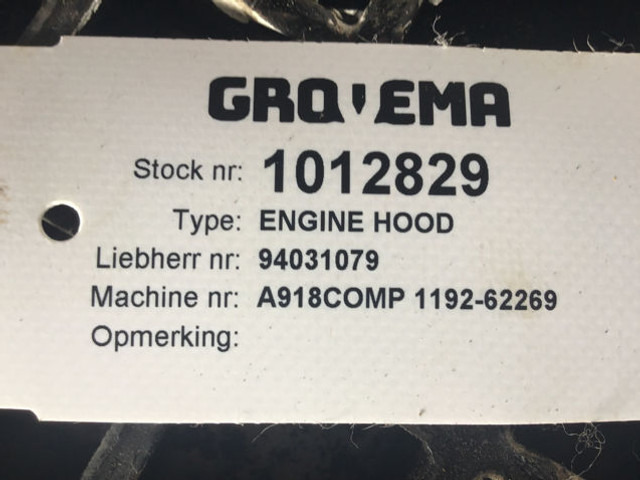 Liebherr Engine Hood - Hauba: slika 2 Liebherr Engine Hood - Hauba: slika 2