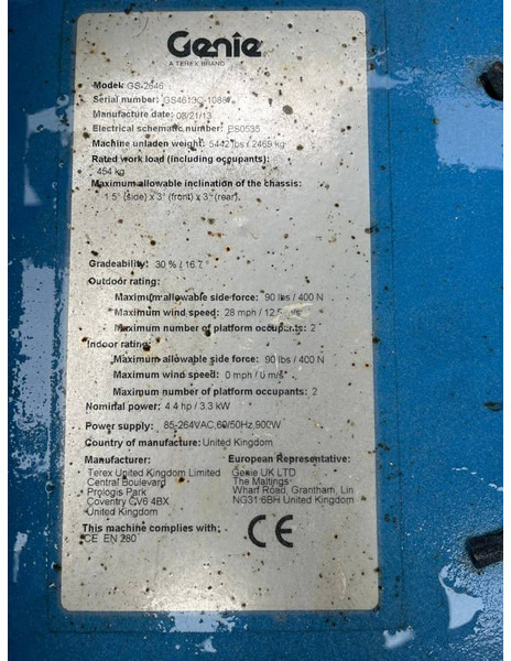 Genie GS 2646 - Lift u obliku makaza: slika 5 Genie GS 2646 - Lift u obliku makaza: slika 5