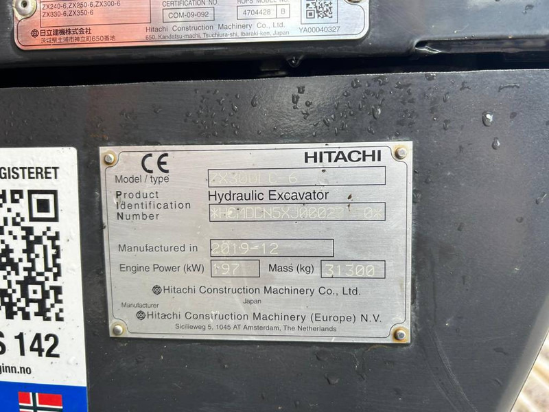 Hitachi ZX 300 LC-6 - Bager guseničar: slika 5 Hitachi ZX 300 LC-6 - Bager guseničar: slika 5