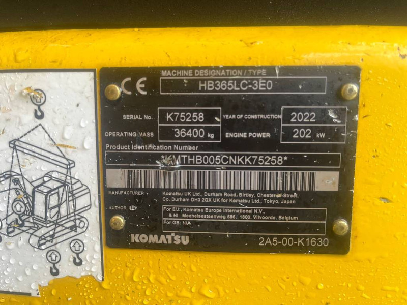 Komatsu HB 365 LC-3 Hybrid - Bager guseničar: slika 5 Komatsu HB 365 LC-3 Hybrid - Bager guseničar: slika 5