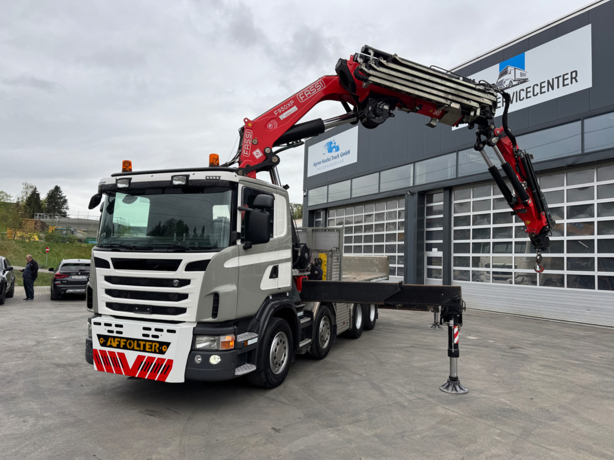 SCANIA G480 8x4 SZM/Pritsche Fassi 950 - Kamion sa dizalicom: slika 1 SCANIA G480 8x4 SZM/Pritsche Fassi 950 - Kamion sa dizalicom: slika 1