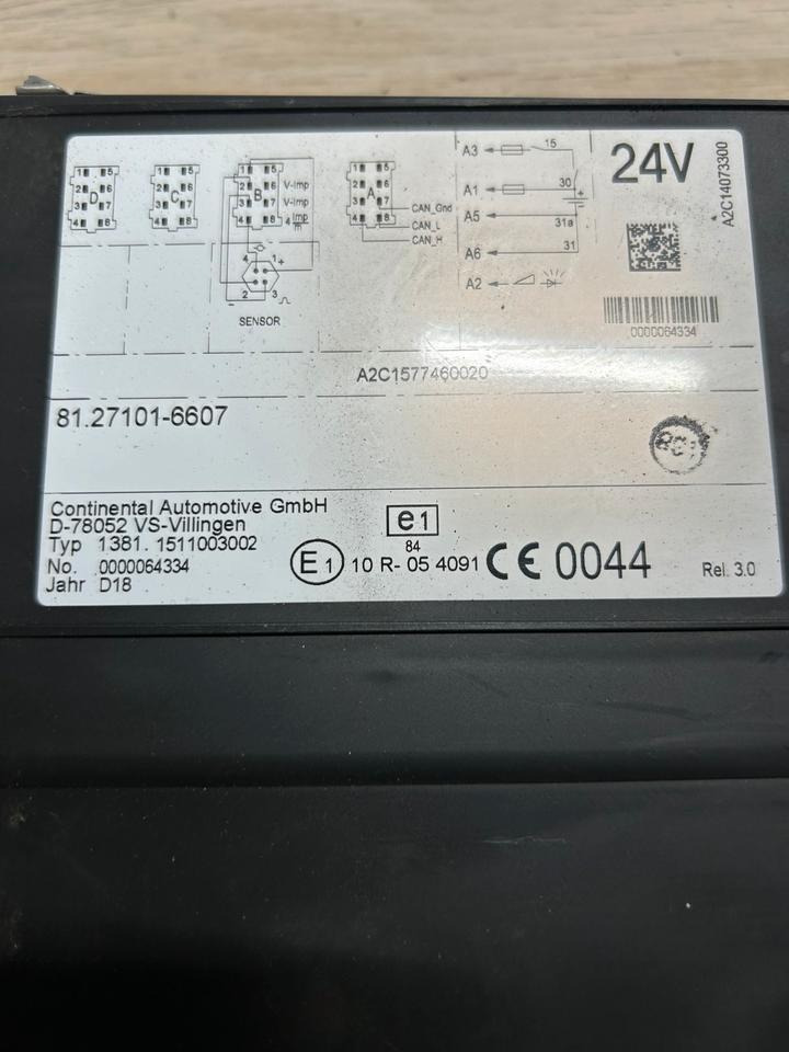 MAN EURO 6 Tachograph 81.27101-6607 - Tahograf: slika 5 MAN EURO 6 Tachograph 81.27101-6607 - Tahograf: slika 5