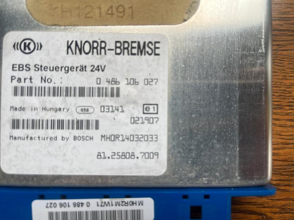 MAN KNORR BREMSE EBS Steuergerät 81.25808.7009 - Upravljačka jedinica za Kamion: slika 2 MAN KNORR BREMSE EBS Steuergerät 81.25808.7009 - Upravljačka jedinica za Kamion: slika 2