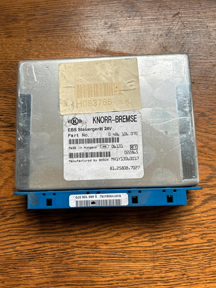 MAN KNORR-BREMSE EBS Steuergerät 81.25808.7027 - Upravljačka jedinica za Kamion: slika 1 MAN KNORR-BREMSE EBS Steuergerät 81.25808.7027 - Upravljačka jedinica za Kamion: slika 1