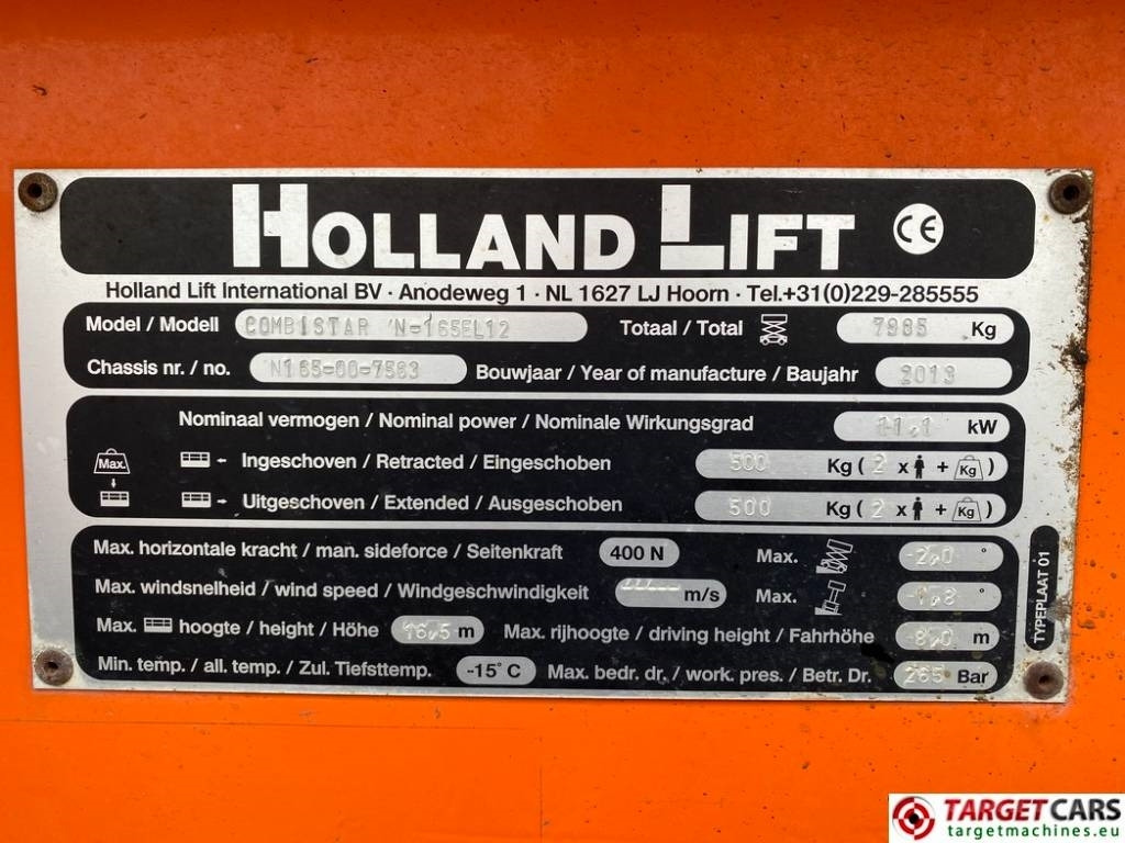Lift u obliku makaza Holland Lift CombiStar N165EL12 Electric Scissor WorkLift 18.5M: slika 10