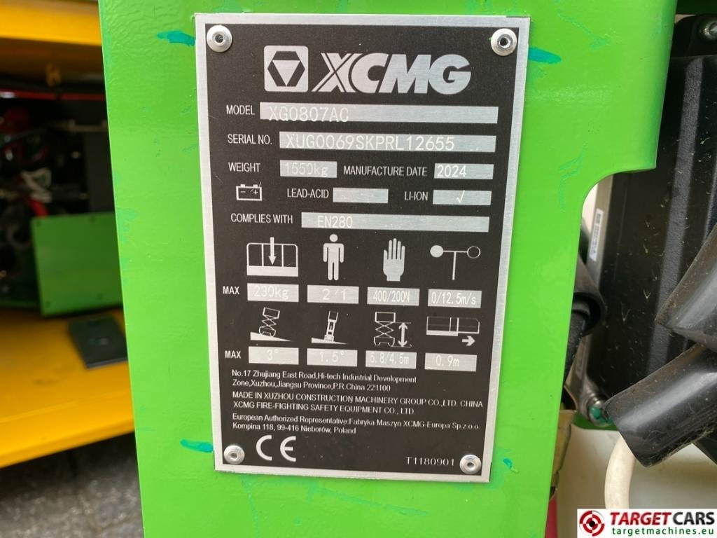 Lizing XCMG XG0807AC Electric LI-ION Lithium ScissorLift 780cm  XCMG XG0807AC Electric LI-ION Lithium ScissorLift 780cm: slika 10