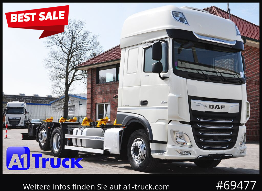 DAF XF 480 Intarder, Multiwechsler 2x AHK - Kamion sa golom šasijom i zatvorenom kabinom: slika 1 DAF XF 480 Intarder, Multiwechsler 2x AHK - Kamion sa golom šasijom i zatvorenom kabinom: slika 1