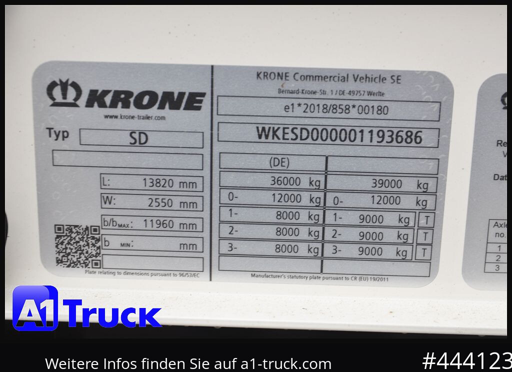 Lizing KRONE 5 x SD, Mega, Twistlock, Container, NEU, ohne Zulassung KRONE 5 x SD, Mega, Twistlock, Container, NEU, ohne Zulassung: slika 8