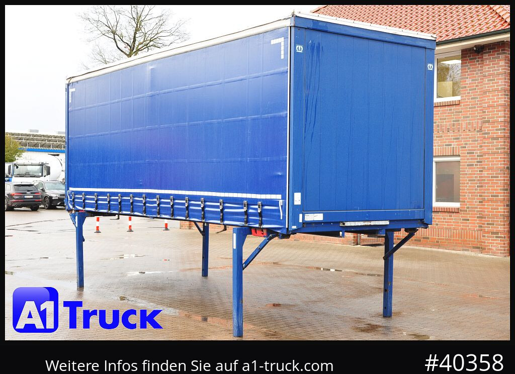 KRONE Wechselbrücke 7,45, Code XL, Bordwand, neue Plane - Promenjivo telo sa ceradom: slika 1 KRONE Wechselbrücke 7,45, Code XL, Bordwand, neue Plane - Promenjivo telo sa ceradom: slika 1