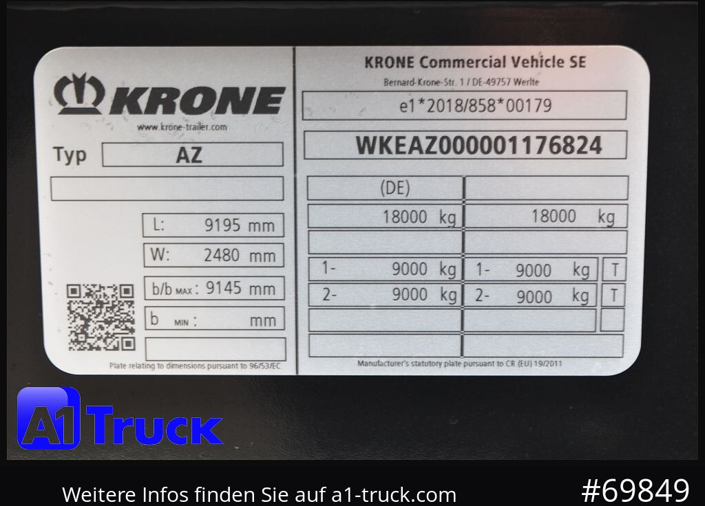 Novu Kamion KRONE Standard BDF Anhänger, NEU ohne Zulassung, sofort: slika 8