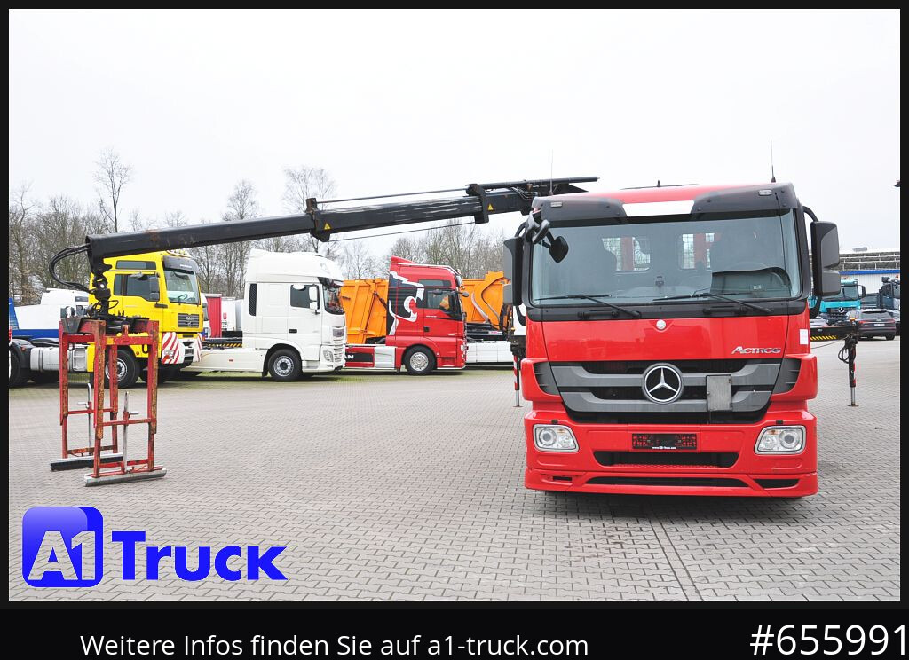 Kamion sa tovarnim sandukom, Kamion sa dizalicom MERCEDES-BENZ Actros 2546 MP 3, HIAB Kran, Lift-Lenkachse,: slika 13