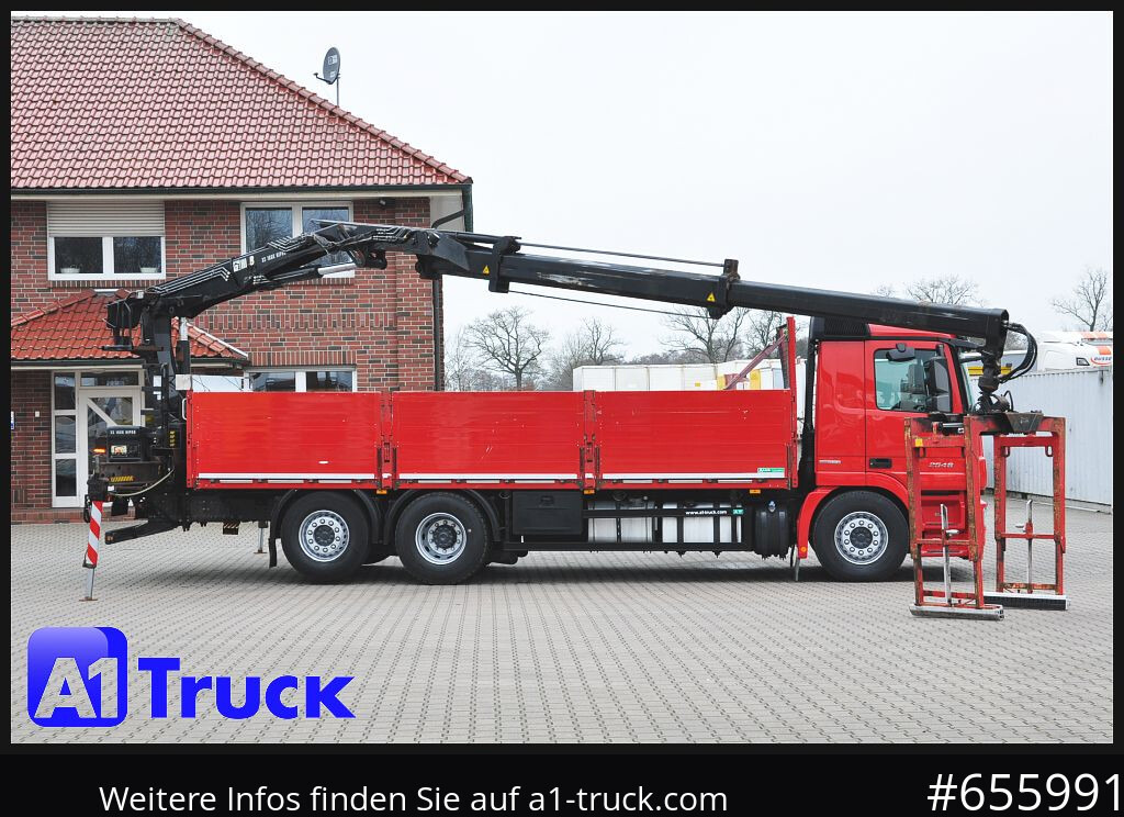 Kamion sa tovarnim sandukom, Kamion sa dizalicom MERCEDES-BENZ Actros 2546 MP 3, HIAB Kran, Lift-Lenkachse,: slika 7