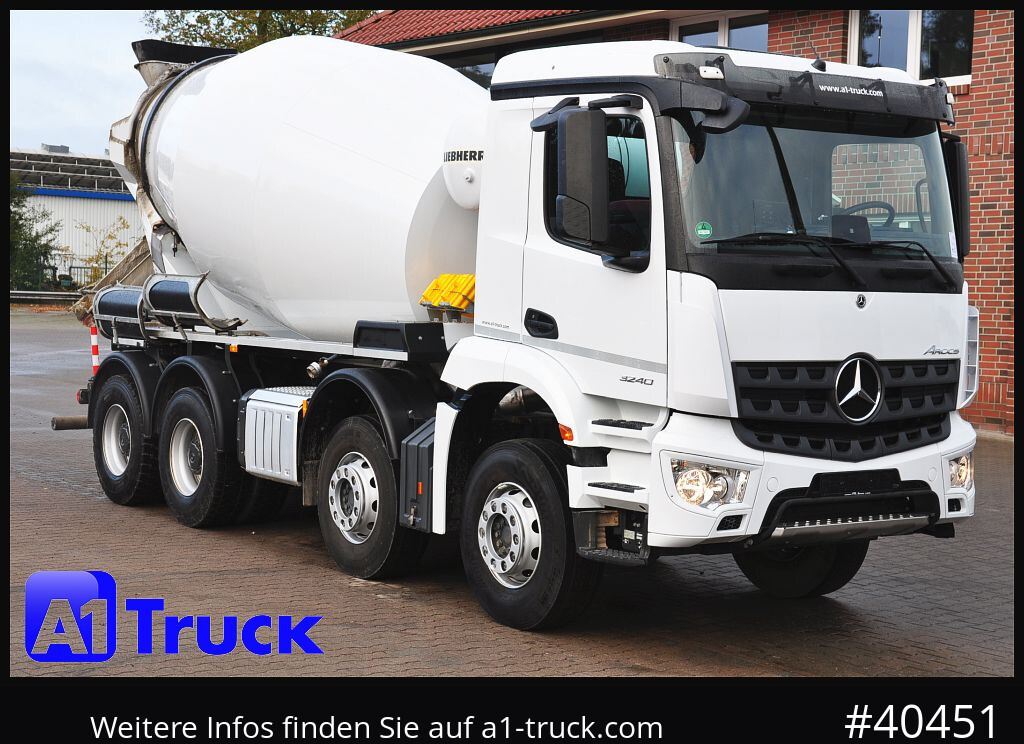 MERCEDES-BENZ Arocs 3240, Liebherr HTM 905 9m³, - Mikser za beton: slika 1 MERCEDES-BENZ Arocs 3240, Liebherr HTM 905 9m³, - Mikser za beton: slika 1