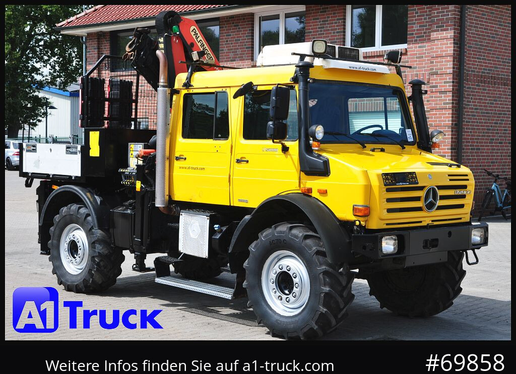MERCEDES-BENZ Unimog U 5000 437/45 Kran Doka 6 Sitze - Kamion sa dizalicom: slika 1 MERCEDES-BENZ Unimog U 5000 437/45 Kran Doka 6 Sitze - Kamion sa dizalicom: slika 1