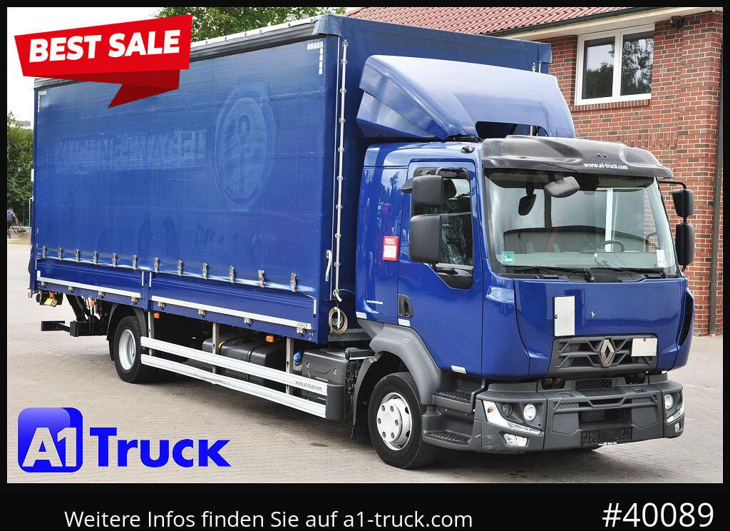 RENAULT D 240, 4x2, Ladebordwand, LBW, guter Zustand - Kamion sa ceradom: slika 1 RENAULT D 240, 4x2, Ladebordwand, LBW, guter Zustand - Kamion sa ceradom: slika 1
