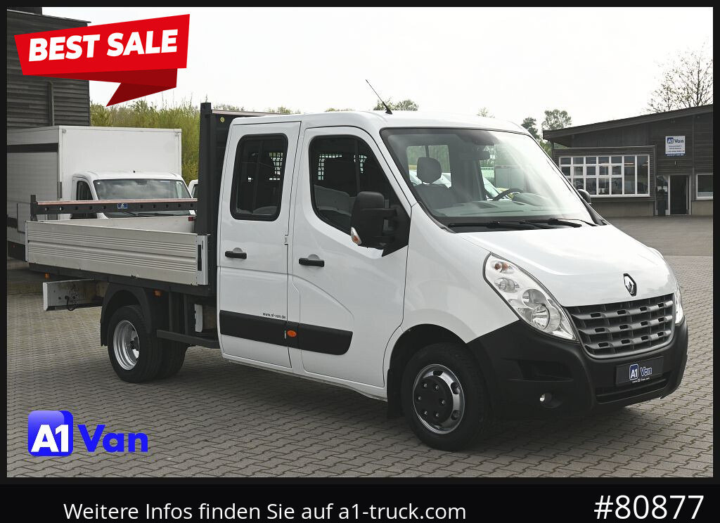 RENAULT Master Pritsche Doka, AHK 3,5Tonnen , Klima, Luftfederung - Dostavno vozilo s ravnom platformom, Dostavno vozilo sa duplom kabinom: slika 1 RENAULT Master Pritsche Doka, AHK 3,5Tonnen , Klima, Luftfederung - Dostavno vozilo s ravnom platformom, Dostavno vozilo sa duplom kabinom: slika 1