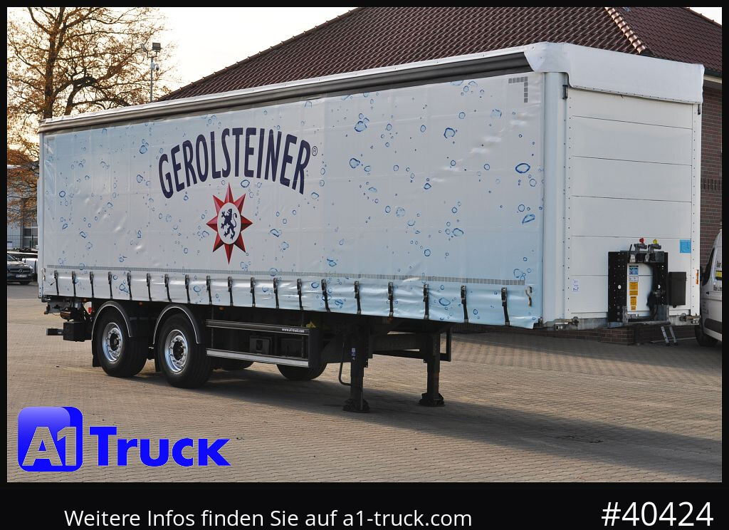 SCHMITZ Getränke, Lenkachse, LBW, Ladebordwand, kurzer Aufbau - Poluprikolica sa ceradom: slika 1 SCHMITZ Getränke, Lenkachse, LBW, Ladebordwand, kurzer Aufbau - Poluprikolica sa ceradom: slika 1