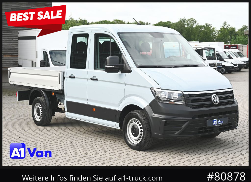 VOLKSWAGEN Crafter 35 Pritsche Doka, AHK, 7-Sitzer, Heckantrieb - Dostavno vozilo s ravnom platformom, Dostavno vozilo sa duplom kabinom: slika 1 VOLKSWAGEN Crafter 35 Pritsche Doka, AHK, 7-Sitzer, Heckantrieb - Dostavno vozilo s ravnom platformom, Dostavno vozilo sa duplom kabinom: slika 1