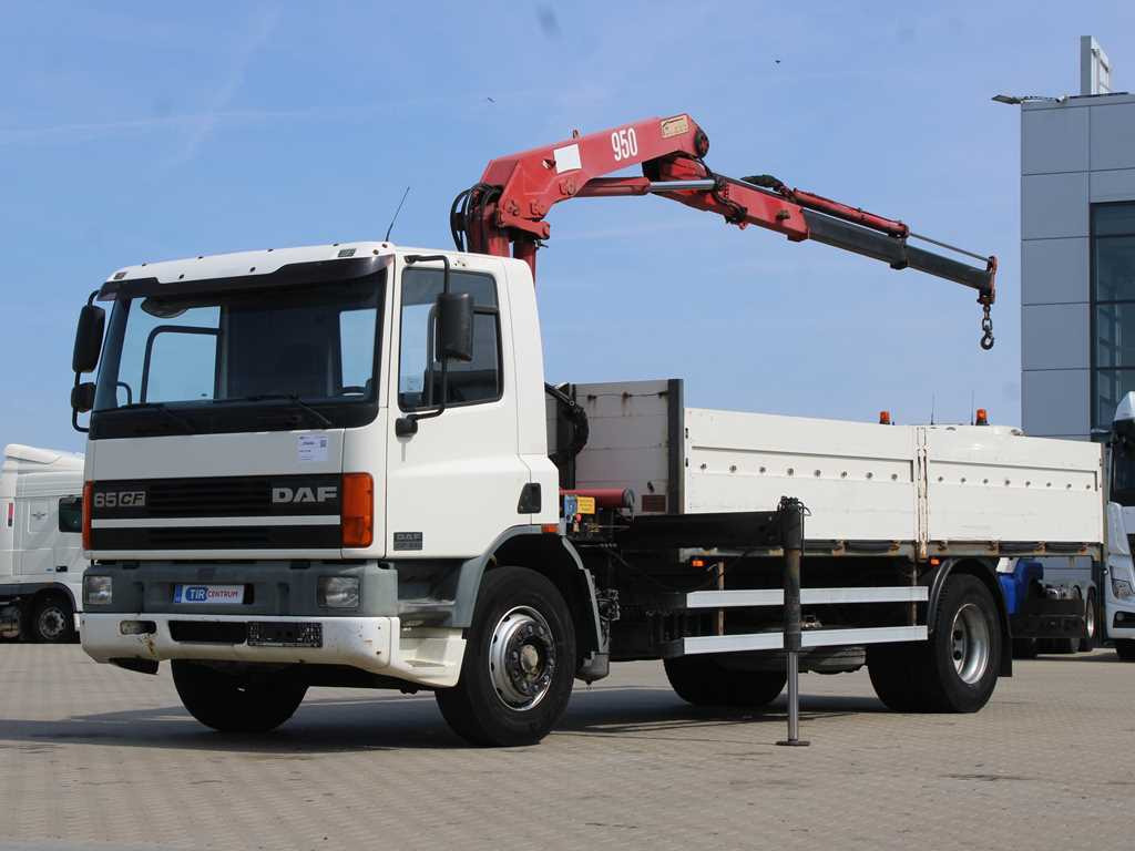 DAF CF 240, HYDRAULIC ARM HMF 953 K2, PNEU 80% - Kamion sa tovarnim sandukom, Kamion sa dizalicom: slika 1 DAF CF 240, HYDRAULIC ARM HMF 953 K2, PNEU 80% - Kamion sa tovarnim sandukom, Kamion sa dizalicom: slika 1
