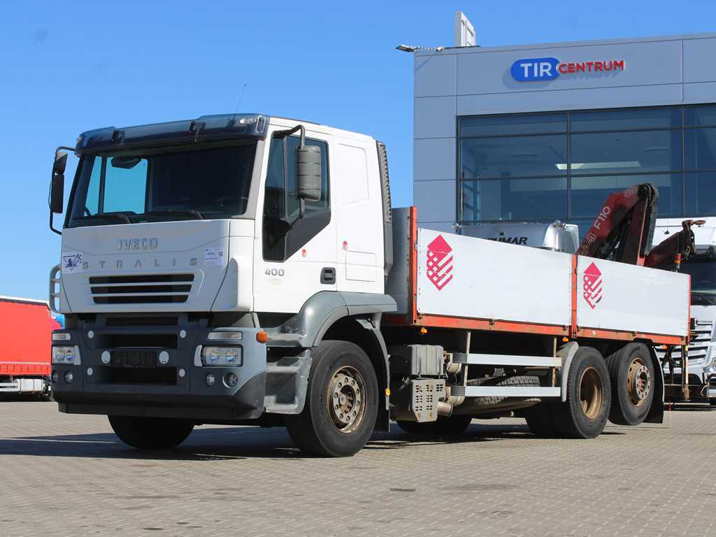Iveco STRALIS 400, 6X2, EURO 3, HYDRAULIC ARM FASSI F110 - Kamion sa tovarnim sandukom, Kamion sa dizalicom: slika 1 Iveco STRALIS 400, 6X2, EURO 3, HYDRAULIC ARM FASSI F110 - Kamion sa tovarnim sandukom, Kamion sa dizalicom: slika 1