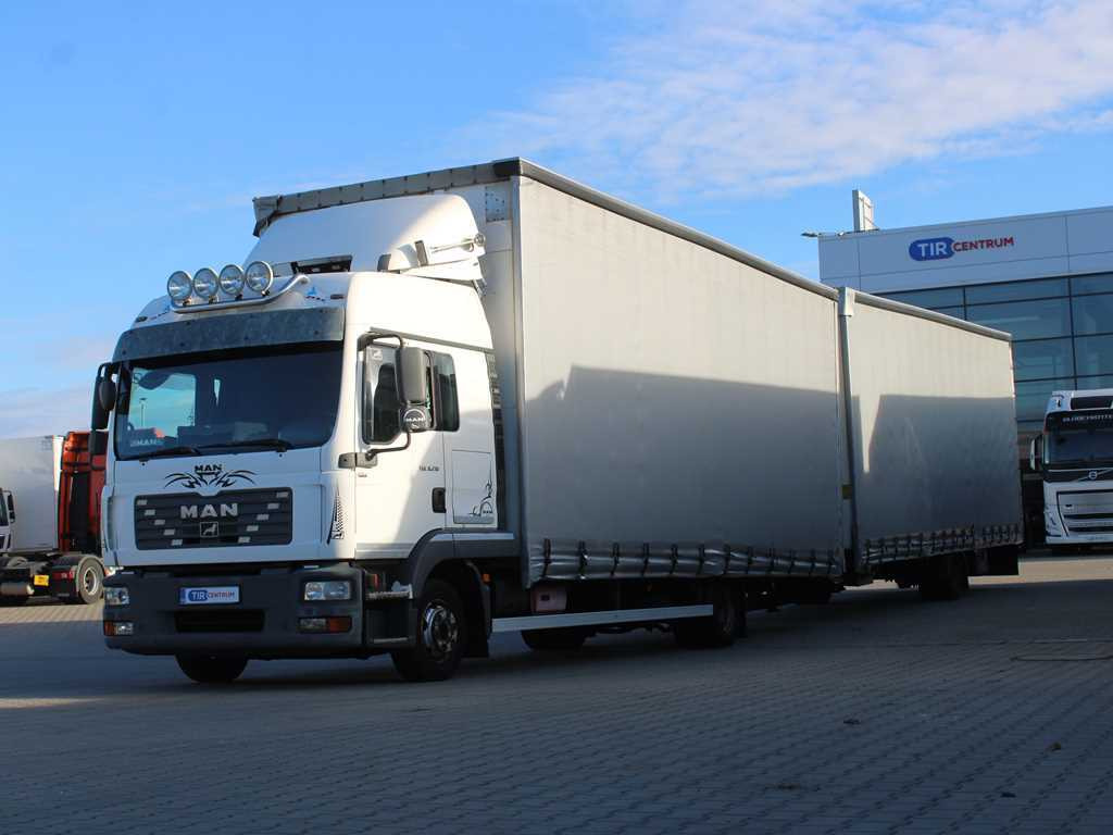 MAN TGL 8.210, EURO 4 + H&W TRAILER - Kamion sa ceradom: slika 1 MAN TGL 8.210, EURO 4 + H&W TRAILER - Kamion sa ceradom: slika 1