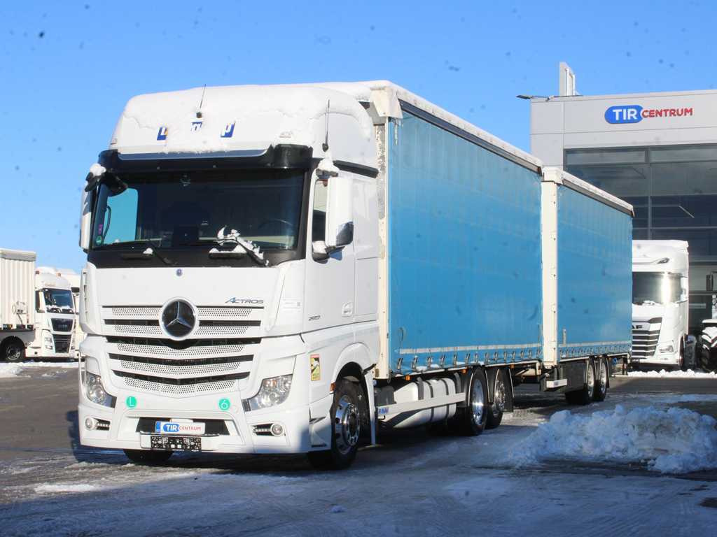 Mercedes-Benz ACTROS 2553, EURO 6, 6X2, AIR SUSPENSION, DRIVE-THROUGH + PANAV - Kamion sa ceradom: slika 1 Mercedes-Benz ACTROS 2553, EURO 6, 6X2, AIR SUSPENSION, DRIVE-THROUGH + PANAV - Kamion sa ceradom: slika 1