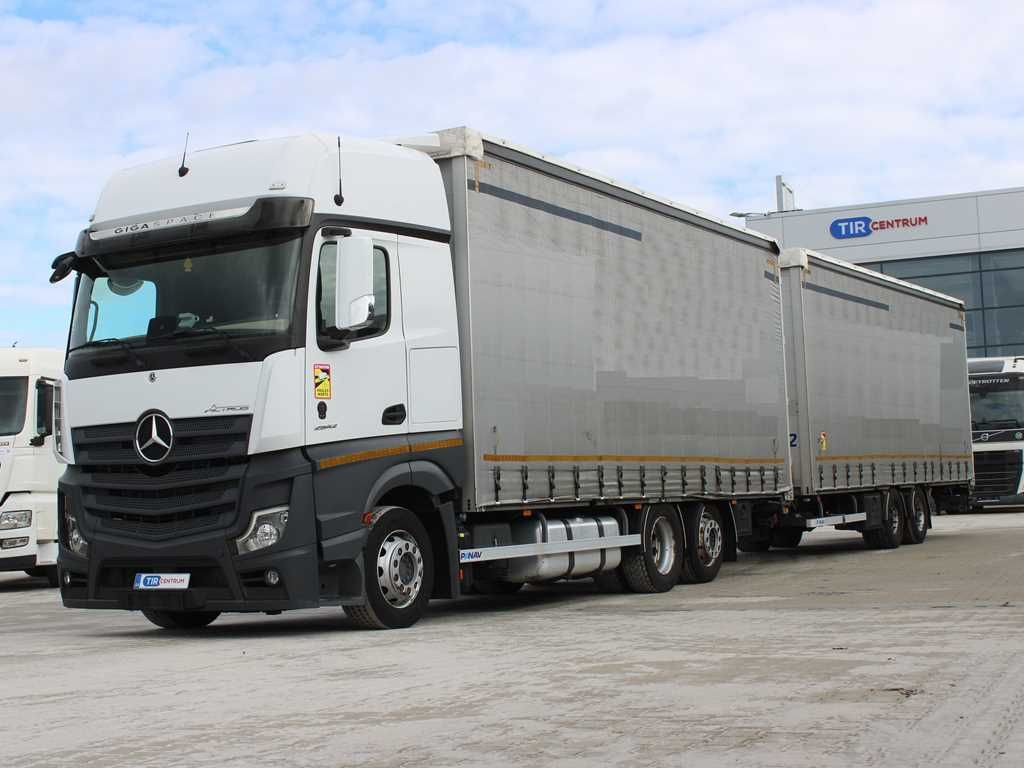 Kamion sa ceradom Mercedes-Benz Actros 2542, 6X2, NAVIGATION+ PANAV TVK18M: slika 1