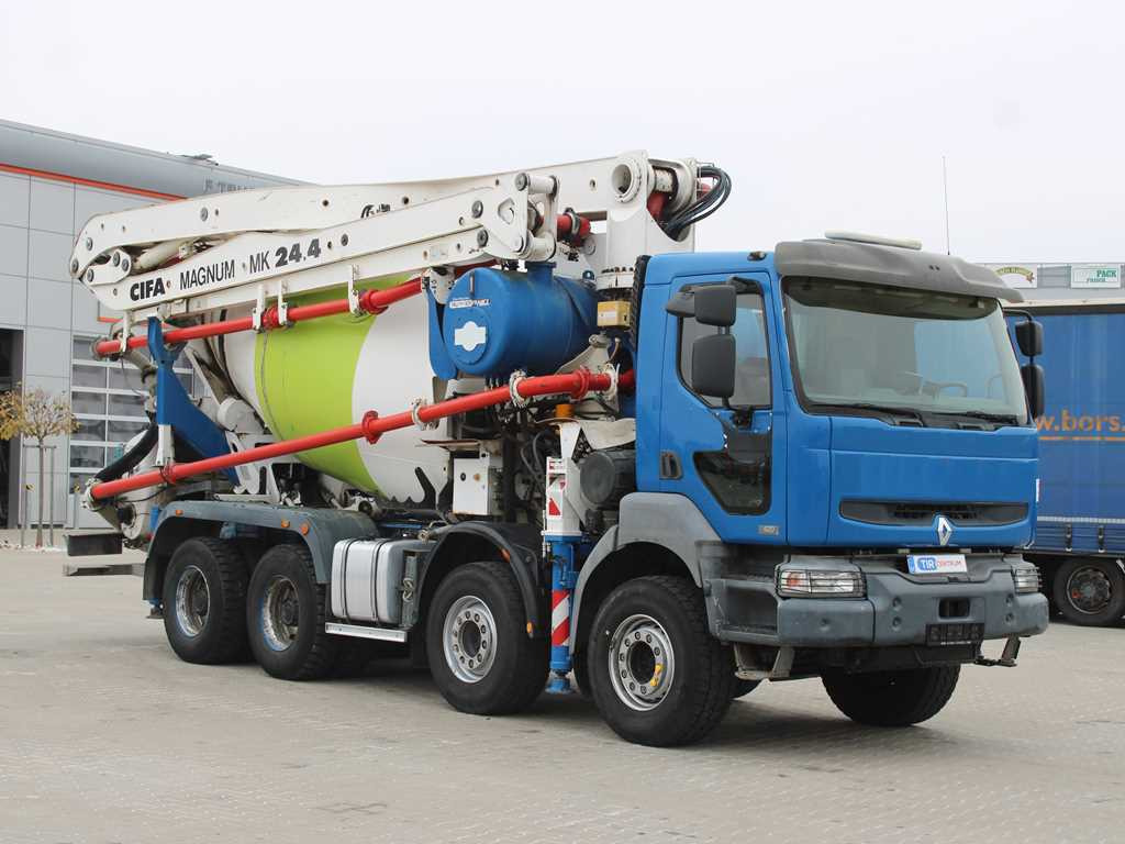 Renault KERAX 420, EURO 3, 7m3, 8X4, CIFA MAGNUM MK 24.4 CONCRETE PUMP - Mikser pumpa: slika 3 Renault KERAX 420, EURO 3, 7m3, 8X4, CIFA MAGNUM MK 24.4 CONCRETE PUMP - Mikser pumpa: slika 3