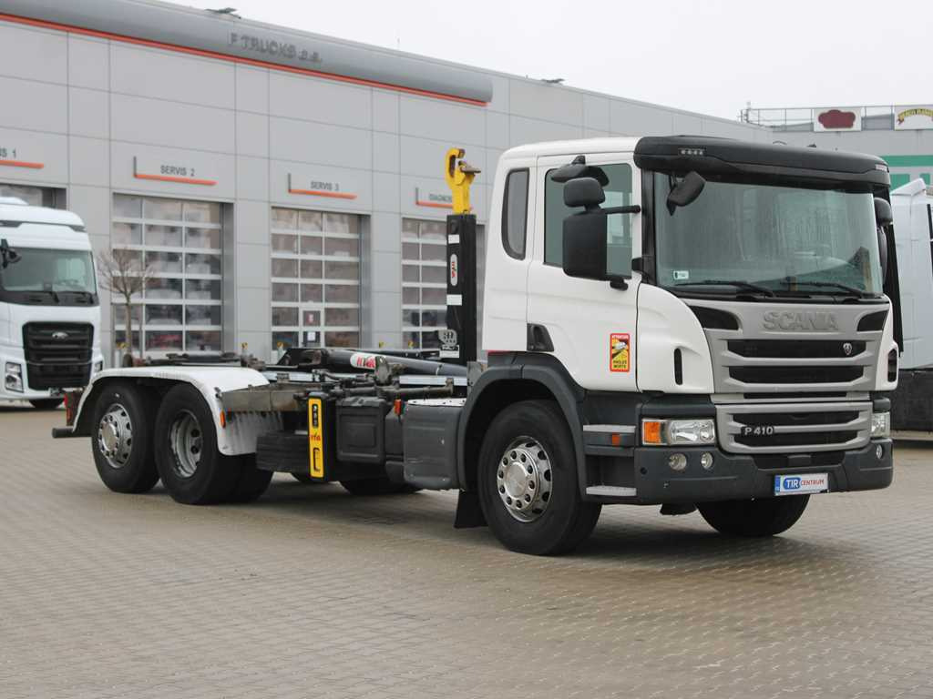 Scania P410, EURO 5, 6X2, CONTAINER HOOK CARRIER, LIFTING AXLE - Kamion sa hidrauličnom kukom: slika 3 Scania P410, EURO 5, 6X2, CONTAINER HOOK CARRIER, LIFTING AXLE - Kamion sa hidrauličnom kukom: slika 3
