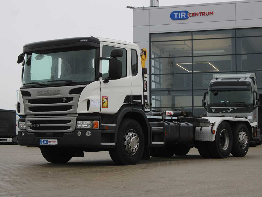 Scania P410, EURO 5, 6X2, CONTAINER HOOK CARRIER, LIFTING AXLE - Kamion sa hidrauličnom kukom: slika 1 Scania P410, EURO 5, 6X2, CONTAINER HOOK CARRIER, LIFTING AXLE - Kamion sa hidrauličnom kukom: slika 1