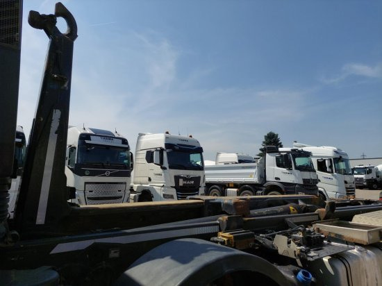 Kamion sa hidrauličnom kukom, Kamion sa dizalicom Iveco 8x4 Meiller Abroller, Automatik, E6, Retarder,: slika 14