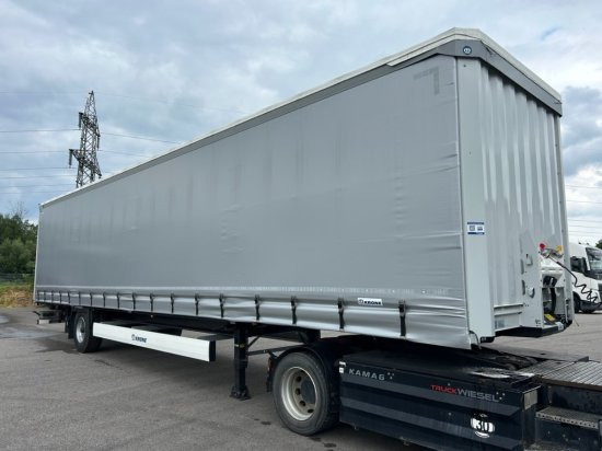 Krone 1-achs Auflieger, Heckabstützung XL Zertifikat, Edscha-Verdeck, - Poluprikolica sa ceradom: slika 3 Krone 1-achs Auflieger, Heckabstützung XL Zertifikat, Edscha-Verdeck, - Poluprikolica sa ceradom: slika 3