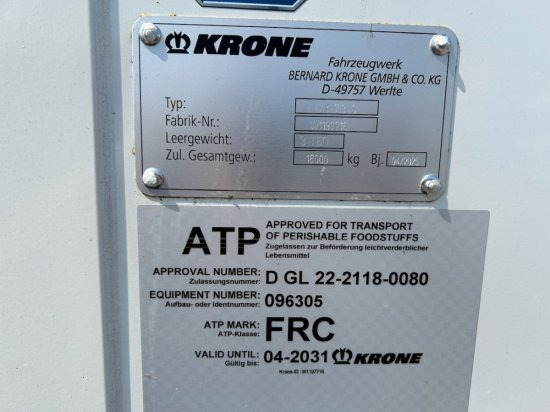Novu Prikolica za prevoz kontejnera/ Prikolica sa promenjivim sandukom Krone Kühlwechselpritsche Cool Box TK T-800R, 7.30 Meter, Neu: slika 9 Novu Prikolica za prevoz kontejnera/ Prikolica sa promenjivim sandukom Krone Kühlwechselpritsche Cool Box TK T-800R, 7.30 Meter, Neu: slika 9