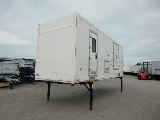 Krone Wechselpritsche 7,30 Meter Koffer Spezialaufbau, mobiler Messestand - Građevinski kontejner: slika 1 Krone Wechselpritsche 7,30 Meter Koffer Spezialaufbau, mobiler Messestand - Građevinski kontejner: slika 1