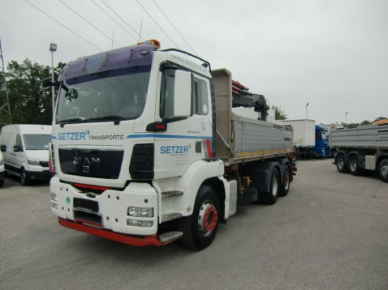 MAN TGS 26.400 3-Seitenkipper, 6x2-2 Lenkachse HIAB 144ES -3DUO - Istovarivač, Kamion sa dizalicom: slika 1 MAN TGS 26.400 3-Seitenkipper, 6x2-2 Lenkachse HIAB 144ES -3DUO - Istovarivač, Kamion sa dizalicom: slika 1