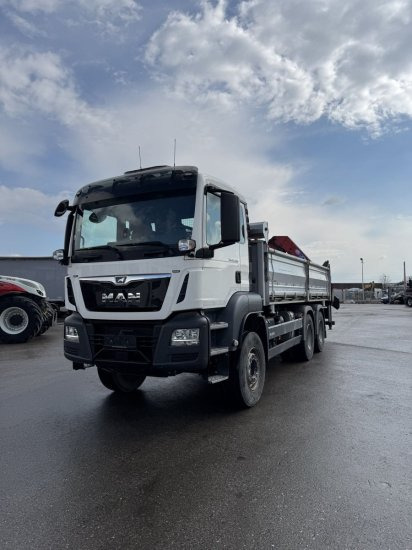 MAN TGS 26.430 6x4 3-Seitenkipper, HMF 2020K-RC Heckkran abnehmbar, - Istovarivač, Kamion sa dizalicom: slika 1 MAN TGS 26.430 6x4 3-Seitenkipper, HMF 2020K-RC Heckkran abnehmbar, - Istovarivač, Kamion sa dizalicom: slika 1