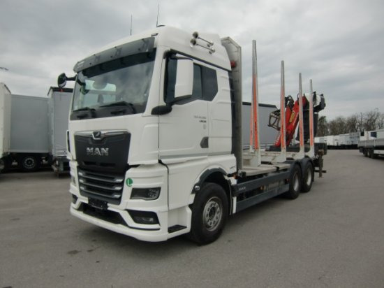 MAN TGX 33.580 BL 6x4, Intarder, Holztransporter, - Šticar, Kamion sa dizalicom: slika 1 MAN TGX 33.580 BL 6x4, Intarder, Holztransporter, - Šticar, Kamion sa dizalicom: slika 1