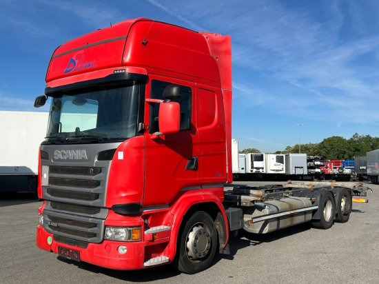 Scania R410 6x2 Topline, BDF, E6, Automatik, Redarter, Standklima, Liftachse - Kamion za prevoz kontejnera/ Kamion sa promenjivim sandukom: slika 1 Scania R410 6x2 Topline, BDF, E6, Automatik, Redarter, Standklima, Liftachse - Kamion za prevoz kontejnera/ Kamion sa promenjivim sandukom: slika 1